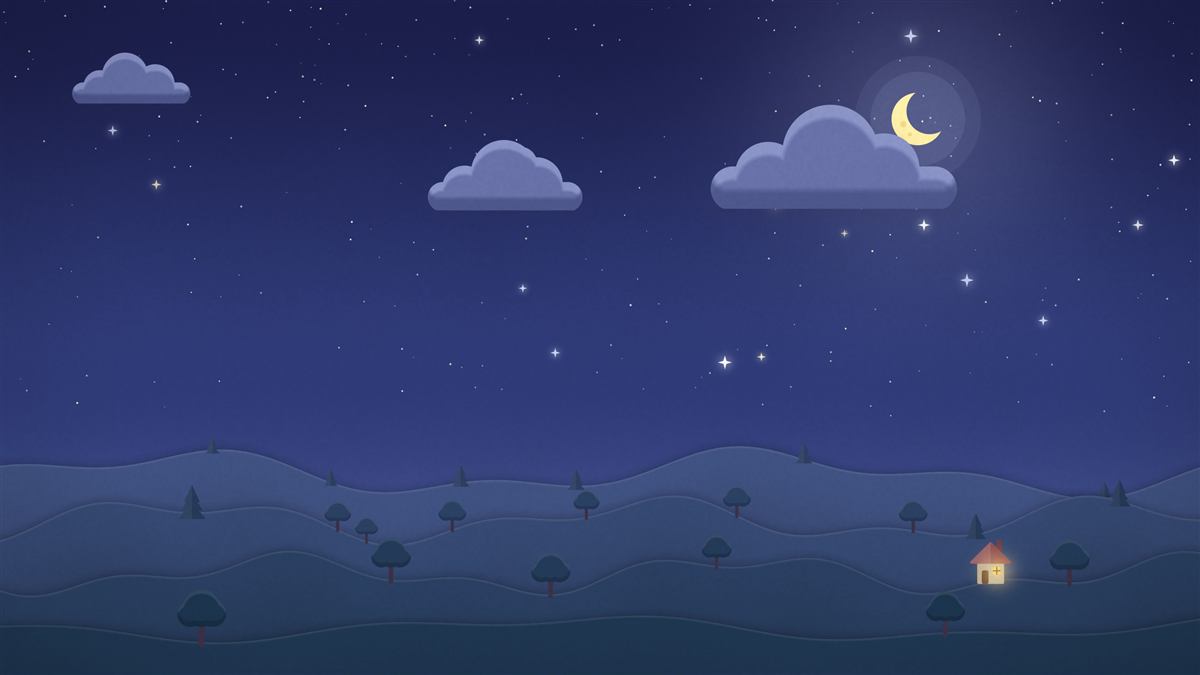 wallpaper SkyTale เมฆบางส่วนกลางคืน